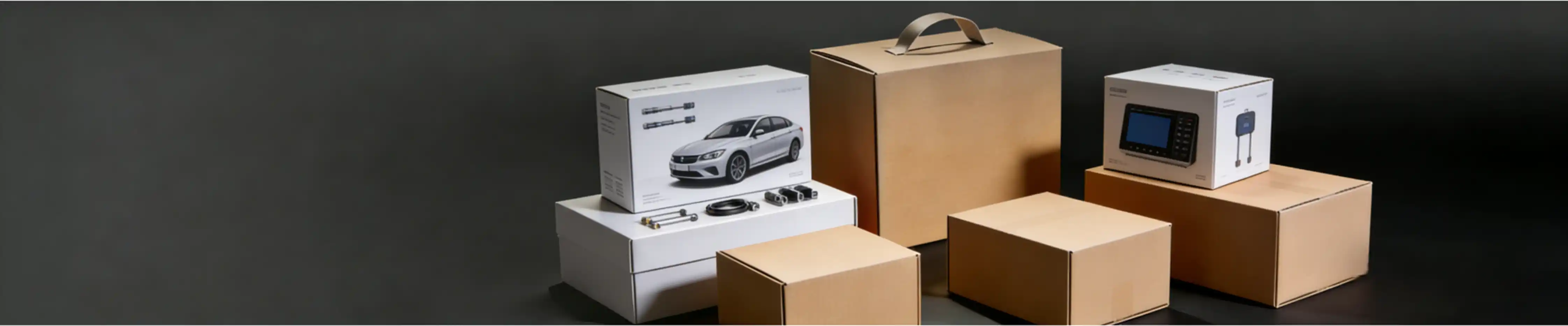 Custom printed packaging boxes made with premium die-cutting and foil stamping machines